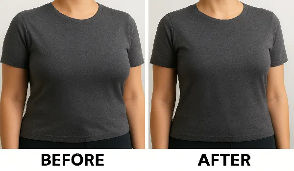 عکس قبل و بعد از عمل ماموپلاستی